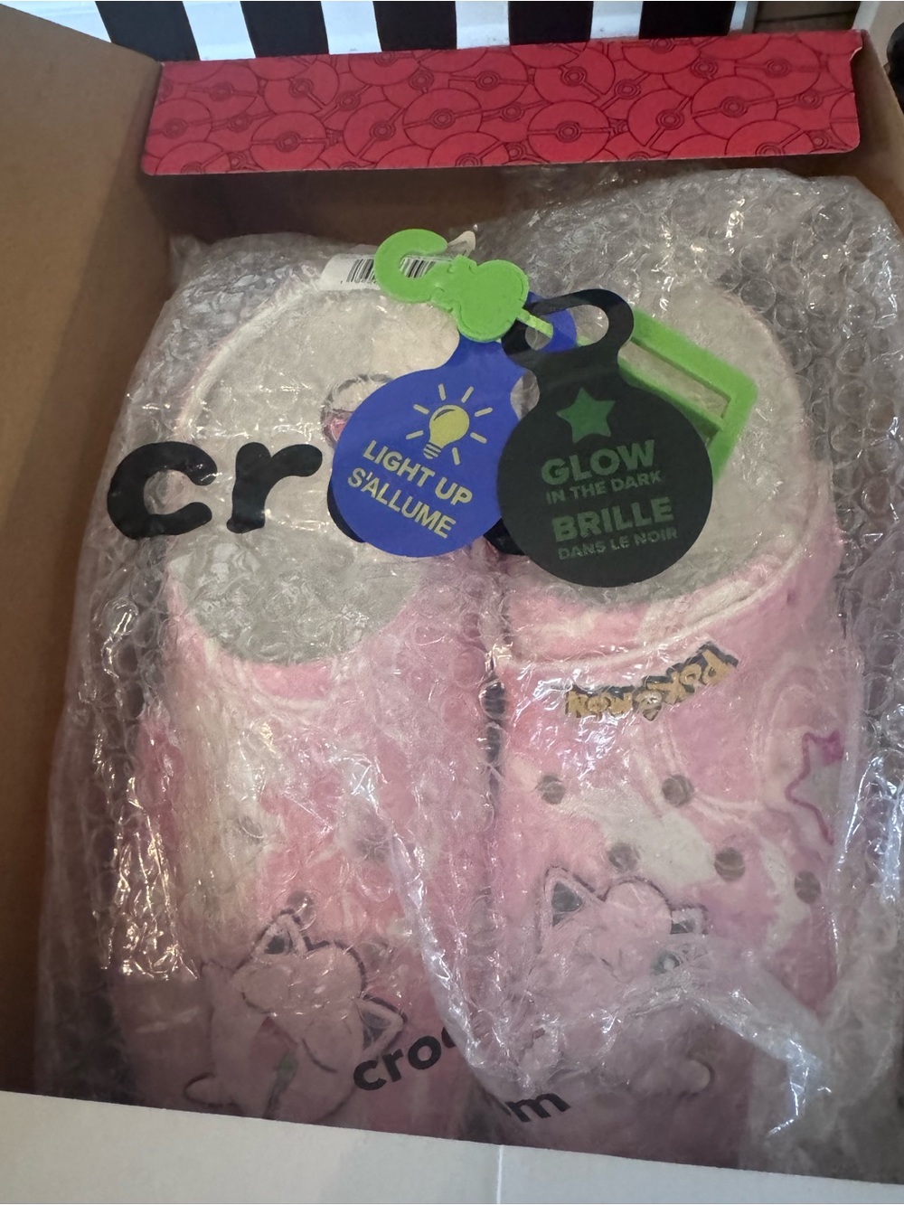 CROCS Classic Clogs Pink Pokémon Jigglypuff with Jibbitz Mens 10 Womens 12 - Picture 7 of 9